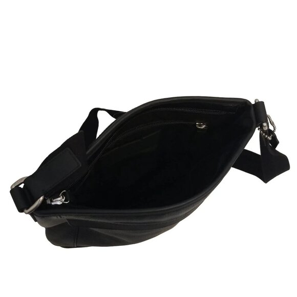 Auth COACH - F70920 Black Leather Shoulder Bag - Picture 6 of 8